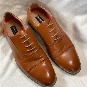 Bruno Marc New York oxford saddle Tan laced shoes